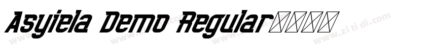 Asyiela Demo Regular字体转换